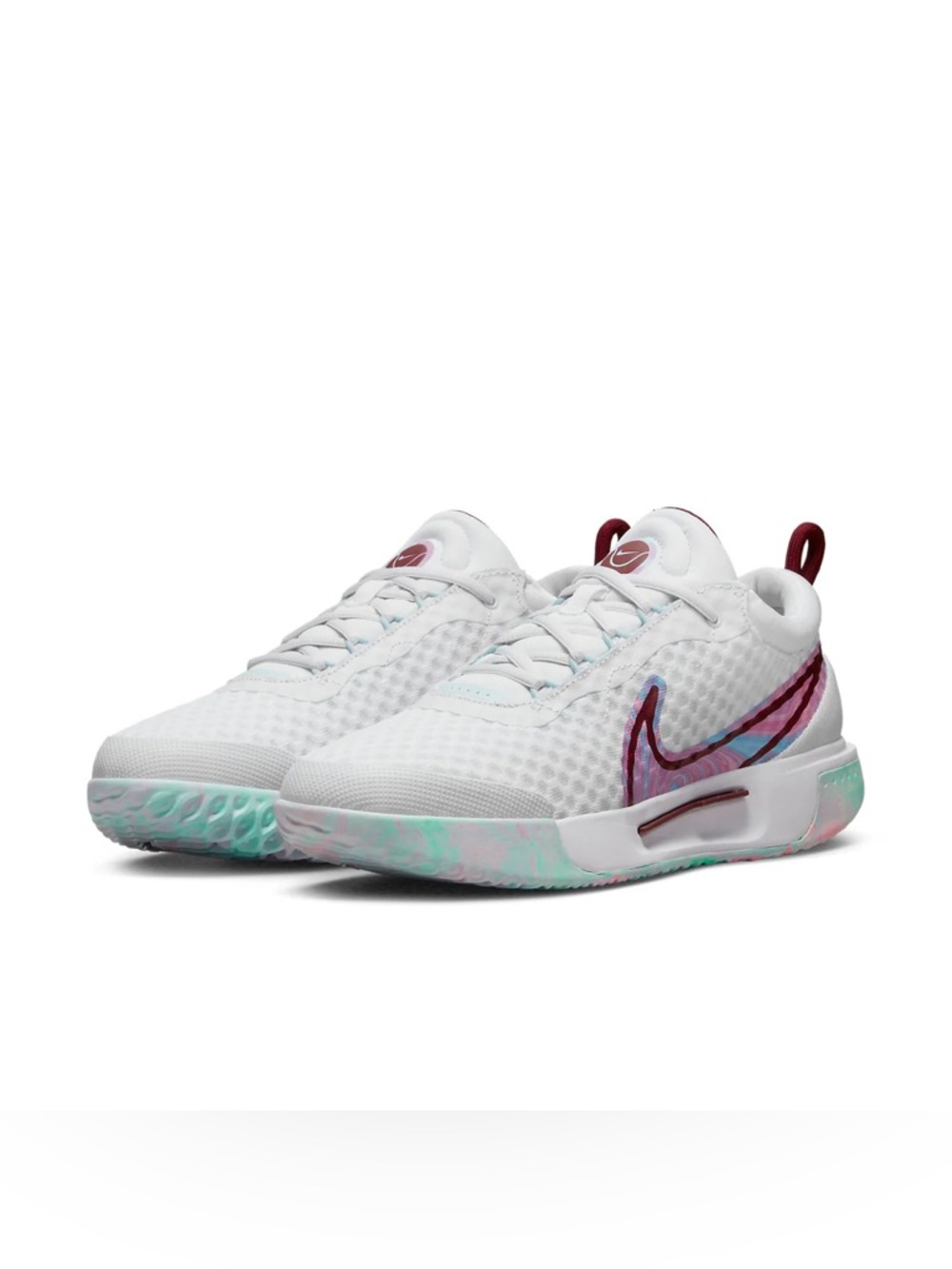 Nike Court Pro White Pink Women’s Athletic Shoes Size 11.5 US 44 EUR